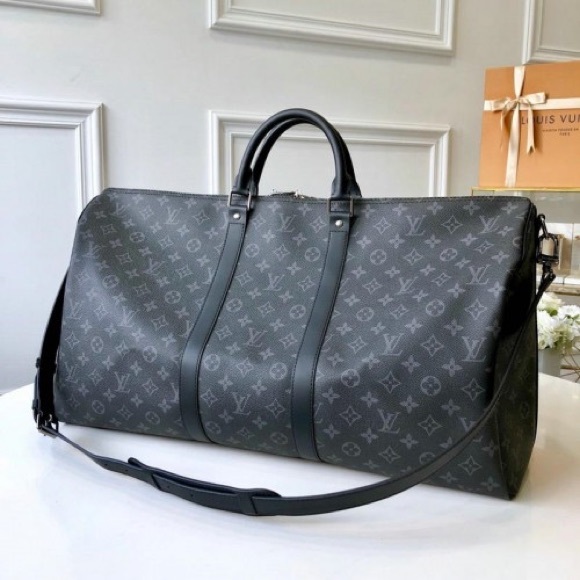 louis vuitton keepall 55 monogram eclipse